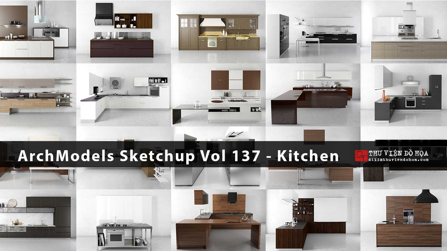 [ SketchUp Library ] Evermotion ArchModels Sketchup Vol 137 - Kitchen